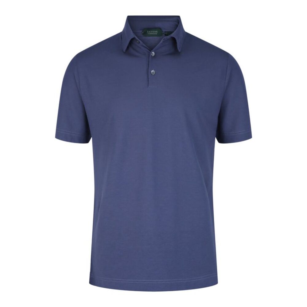 Slowear Zanone Slim-Fit Polo Shirt Blue Mens